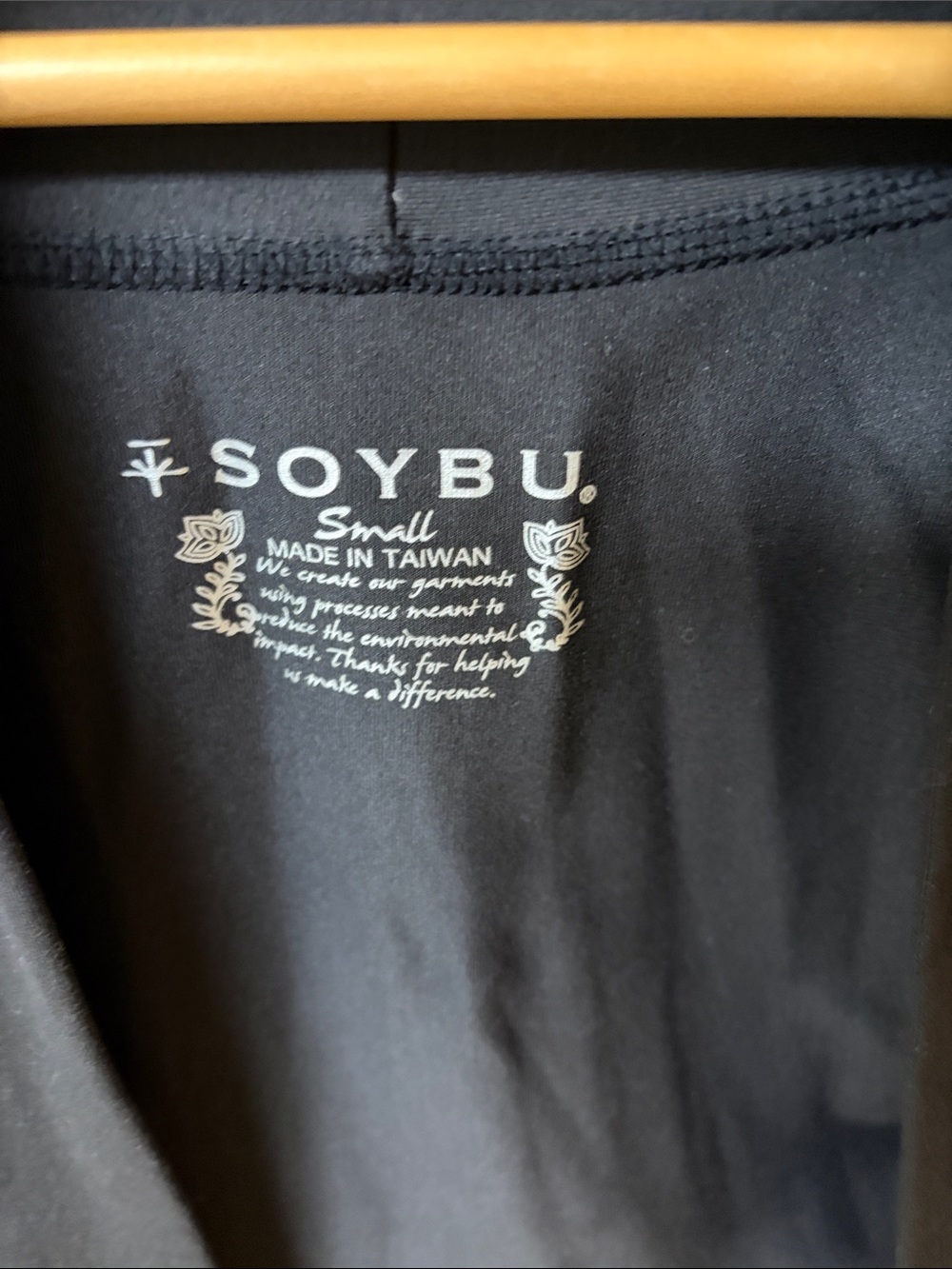 Soybu Women's Black Open-Front Cardigan with Draped Collar size Small - Picture 3 of 4